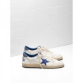 Golden Goose BallStar Sneakers Upper In Calf Leather Blue Women