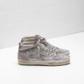 Golden Goose Mid Star Sneakers Sliver Men