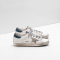 Golden Goose Super Star Grey Star in leather White Men