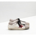 Golden Goose Super Star Scarpe In Vitello Pelle Con Rosso White Men